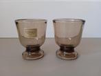 Trendy vintage retro rookglas servies borrelglas eierdop, Overige typen, Nieuw, Ophalen of Verzenden, Glas