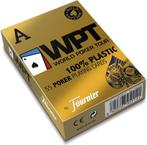 4x Fournier WPT Gold Pokerkaarten – 100% Plastic – Blauw & R, Hobby en Vrije tijd, Gezelschapsspellen | Kaartspellen, Een of twee spelers