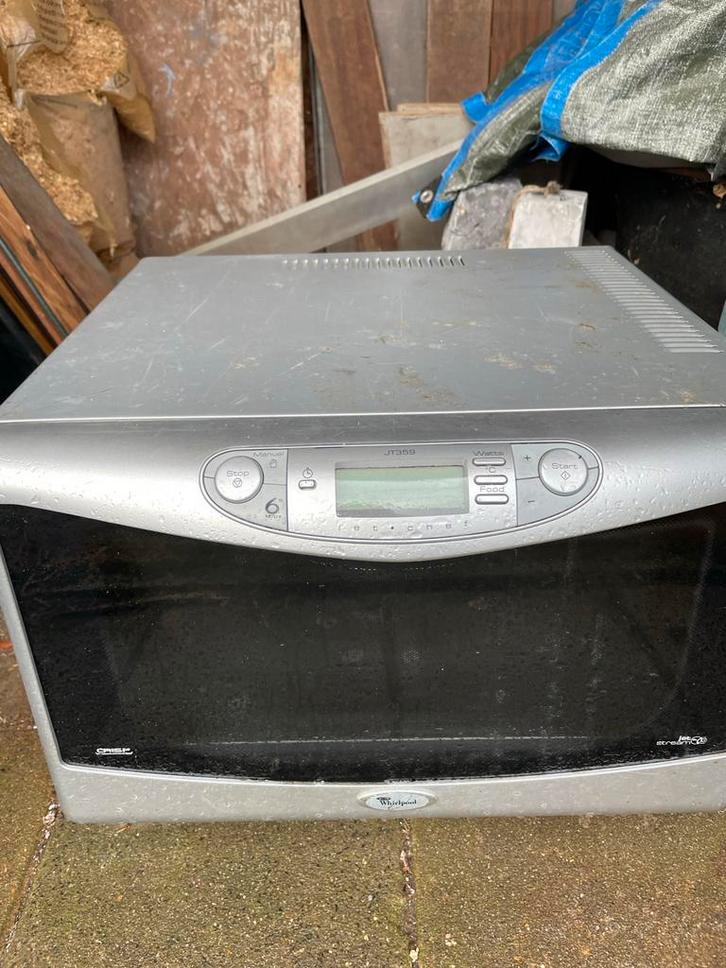 Whirlpool JT359 Combimagnetron - Gebruikt, Witgoed en Apparatuur, Magnetrons, Gebruikt, Vrijstaand, Combimagnetron, 45 tot 60 cm