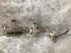 3 oude gablonzers. Zeilboot- kroonluchter- vliegtuig, Diversen, Kerst, Ophalen of Verzenden