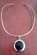 Vintage, Sieraden, Tassen en Uiterlijk, Kettingen, Ophalen of Verzenden, Zo goed als nieuw, Zilver, Steen of Mineraal