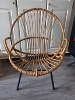 Rotan stoeltje, Huis en Inrichting, Stoelen, Ophalen, Gebruikt, Bruin, Eén