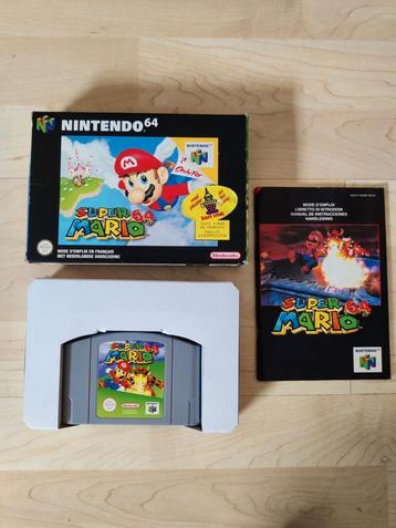 Super Mario 64 compleet met doos handleiding. Nette staat beschikbaar voor biedingen