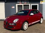 Alfa Romeo MiTo 1.4 T|1e Eigenaar|Airco|Leder|Topstaat|, Voorwielaandrijving, Euro 5, 15 km/l, Zwart