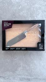 Laguiole Santoku Mes met Snijplank - Nieuw!, Huis en Inrichting, Keuken | Bestek, Nieuw, Ophalen of Verzenden, Vaatwasserbestendig