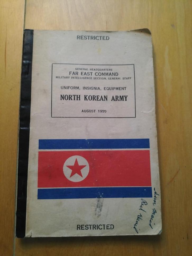 North Korea Army - Restricted information phamplet,, Verzamelen, Militaria | Algemeen, Landmacht, Boek of Tijdschrift, Amerika