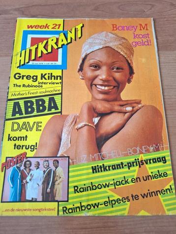 Hitkrant 1978 Boney M Rod Stewart Stones ELO Abba Smokie beschikbaar voor biedingen