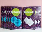 16 Honeycombs - 8 pakken met witte en blauwe feest decoratie, Hobby en Vrije tijd, Ophalen of Verzenden, Nieuw, Versiering, Geboorte of Huwelijk