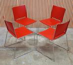 20 x Buisframe vergaderstoelen kantine stoelen kantoor Italy, Huis en Inrichting, Kunststof, Zwart, Ophalen of Verzenden, Zo goed als nieuw