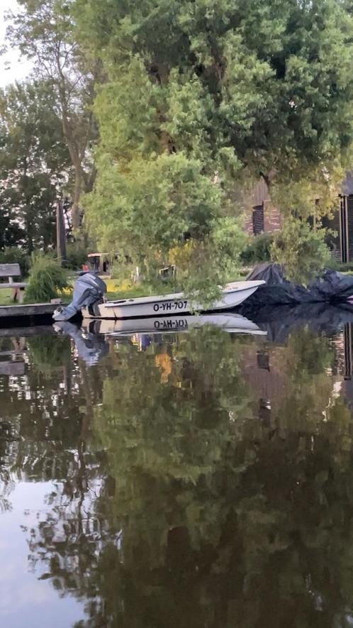 Vaarklare motorboot met 25pk yamaha, Watersport en Boten, Motorboten en Motorjachten, Zo goed als nieuw, Polyester, Tot 6 meter