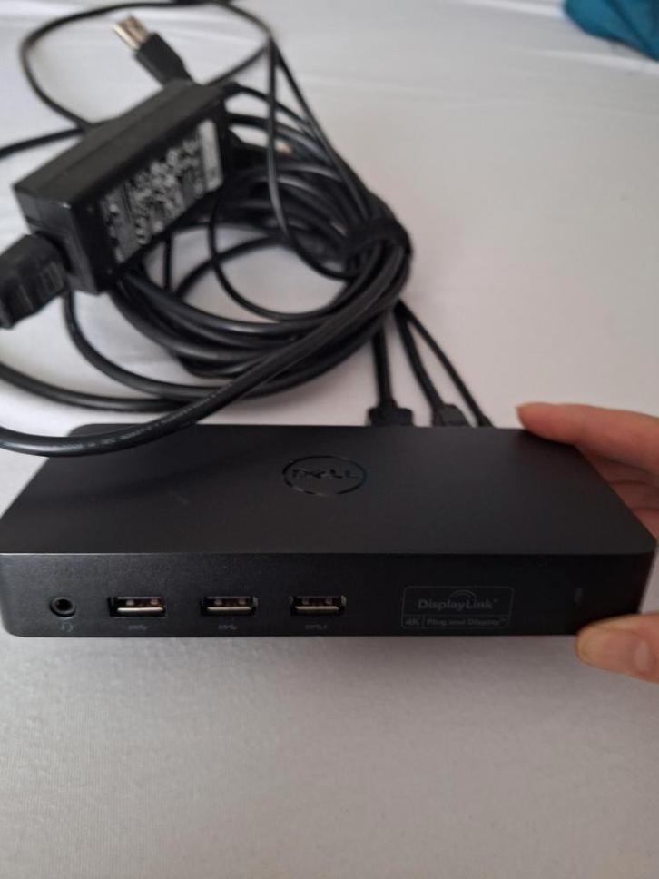 Dell Displaylink D3100 Docking Station - Werkend, Computers en Software, Dockingstations, Gebruikt, Docking station, Laptop, Tablet