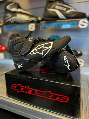 Alpinestars Tech-1 K ZWART/WIT kartschoenen maat 34 beschikbaar voor biedingen