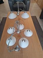 2 x hanglamp (voor en achterkamer), Huis en Inrichting, Ophalen of Verzenden, Zo goed als nieuw, Glas
