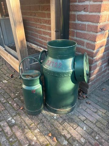 Oude Coberco Melkbussen - Set van 2 beschikbaar voor biedingen