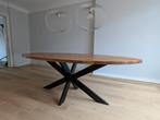Ovale eettafel mangohout 220x110 cm, Huis en Inrichting, Tafels | Eettafels, Ophalen, Ovaal, 200 cm of meer, 100 tot 150 cm