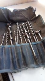 Omslagboor met ratel-mechaniek en borenset, Antiek en Kunst, Antiek | Gereedschap en Instrumenten, Ophalen of Verzenden