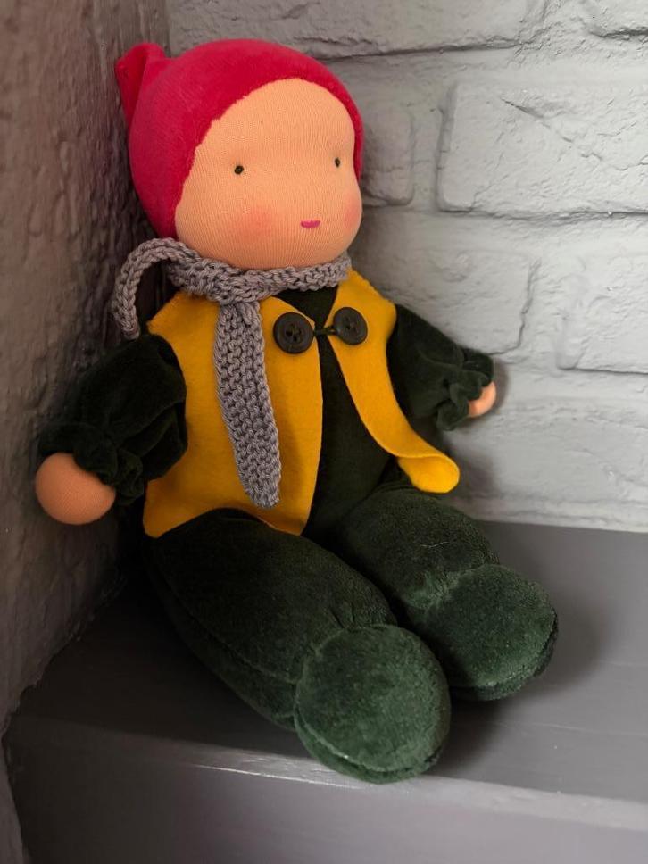 Zonnekindpop Peuter Kabouter 10 /30cm / Antroposofische pop, Kinderen en Baby's, Speelgoed | Poppen, Nieuw, Overige typen, Ophalen of Verzenden