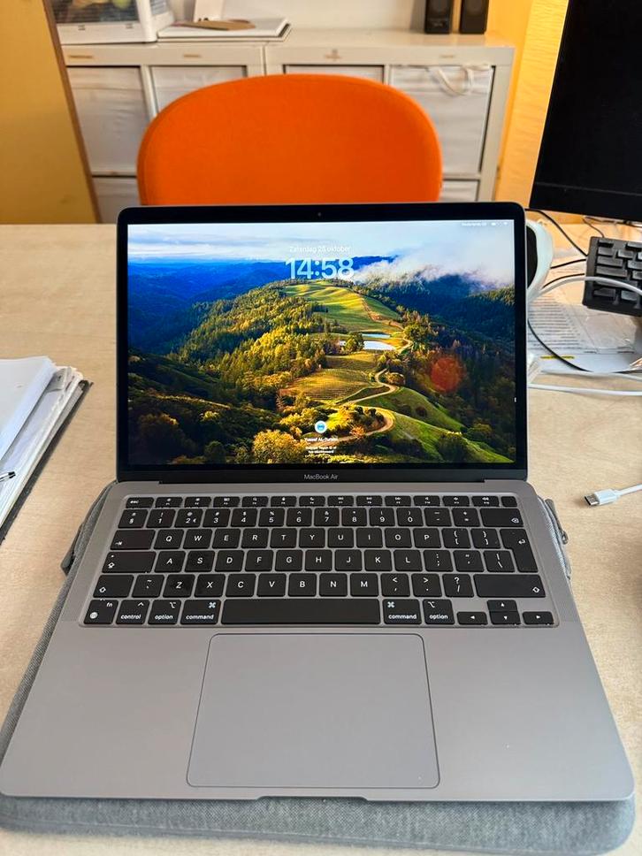 MacBook Air 2021 M1, Zo goed als nieuw 93% batterij, Computers en Software, Apple Macbooks, Zo goed als nieuw, MacBook Air, 13 inch