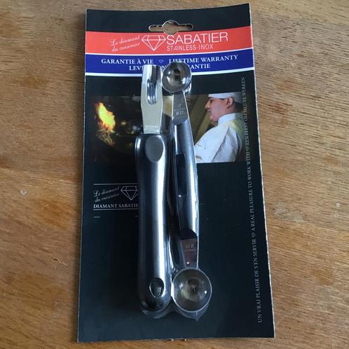 Diamant Sabartier - pariesienneboor uithollepel canneleermes, Huis en Inrichting, Keuken | Keukenbenodigdheden, Nieuw, Ophalen of Verzenden