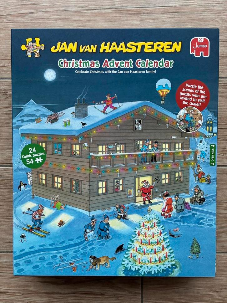 Jan van Haasteren. Advent kalender., Hobby en Vrije tijd, Denksport en Puzzels, Zo goed als nieuw, 500 t/m 1500 stukjes, Ophalen