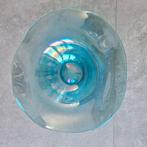 Grote glazen schaal in parelmoer kleur., Ophalen