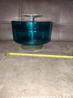 Vintage koektrommel van glas, Antiek en Kunst, Antiek | Glas en Kristal, Ophalen of Verzenden