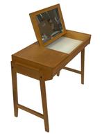 Vintage kaptafel compact bereau eiken jaren 70 design, Gebruikt, Vintage, 50 tot 100 cm, Minder dan 100 cm