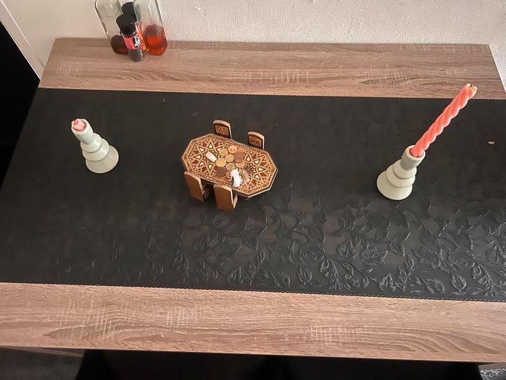 Eetkamertafel met 4 stoelen - Zo Goed Als Nieuw!, Antiek en Kunst, Antiek | Meubels | Tafels, Ophalen of Verzenden