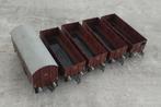 5x Fleischmann wagon Ho jaren 50/ 60., Hobby en Vrije tijd, Modeltreinen | H0, Gebruikt, Gelijkstroom, Fleischmann, Wagon