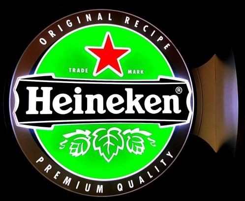 Heineken Bier dubbelzijdige led lamp (FH2238) NIEUW in doos, Verzamelen, Biermerken, Ophalen of Verzenden