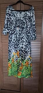 Prachtige Yoek jurk.Maat 54, Verzenden, Zo goed als nieuw, Zwart, Jurk