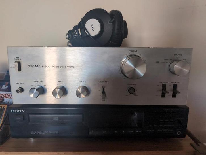 Teac BX-300 set met Sony CDP-215, Tannoy & AKG, Audio, Tv en Foto, Stereo-sets, Gebruikt, Cd-speler, Speakers, Overige merken