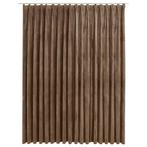 Gordijn verduisterend met haken 290x245 cm fluweel beige, 200 cm of meer, Beige, Nieuw, Ophalen of Verzenden