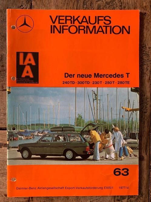 Verkaufsinformation Mercedes-Benz TE station S123 1977, Boeken, Auto's | Folders en Tijdschriften, Zo goed als nieuw, Mercedes