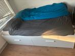 Ikea Brimnes 140x200 Twijfelaar, Ophalen, Wit, Tweepersoons, 140 cm