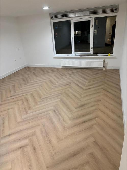 PVC Visgraat + Legservice, Huis en Inrichting, Stoffering | Vloerbedekking, Nieuw, Laminaat, Overige kleuren, 75 m² of meer, Ophalen of Verzenden