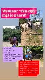 Webinar één zijn met je paard, Ophalen, Nieuw