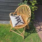Vintage rotan stoel, Huis en Inrichting, Ophalen, Zo goed als nieuw, Bruin, Eén