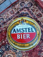 Amstel buitenreclame rond glas lichtreclame, Verzamelen, Ophalen, Gebruikt, Overige merken