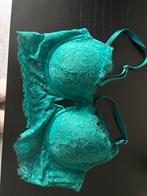 BH Hunkemöller, 75B, kant, groen blauw turquoise, sjiek, Ophalen of Verzenden, Blauw, BH