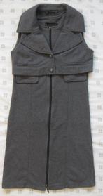 Elsewhere grijze jurk lange rits, bolero, gilet, maat L 40, Maat 38/40 (M), Elsewhere, Ophalen of Verzenden, Zo goed als nieuw