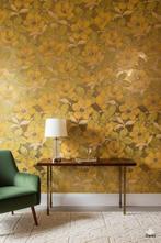 14245 vintage bloemen behang gold glamour swiet, Ophalen of Verzenden, 25 tot 50 m²