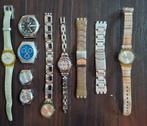 Lot van swatch horloges & banden in 1 koop hobbyisten, Ophalen of Verzenden, Kunststof, Kunststof, Swatch