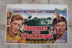 filmaffiche The Enemy Below 1957 Robert Mitchum filmposter, Verzamelen, Posters, Rechthoekig Liggend, Ophalen of Verzenden, A1 t/m A3