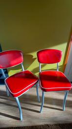 American dining stijl stoelen, Gebruikt, Twee, Ophalen of Verzenden, Metaal