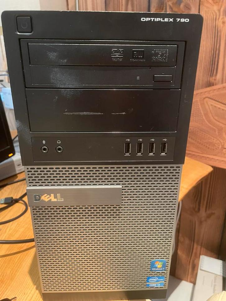 Dell Optiplex 790, Computers en Software, Desktop Pc's, Zo goed als nieuw, 3 tot 4 Ghz, HDD, SSD, 4 GB, Met videokaart, Met monitor