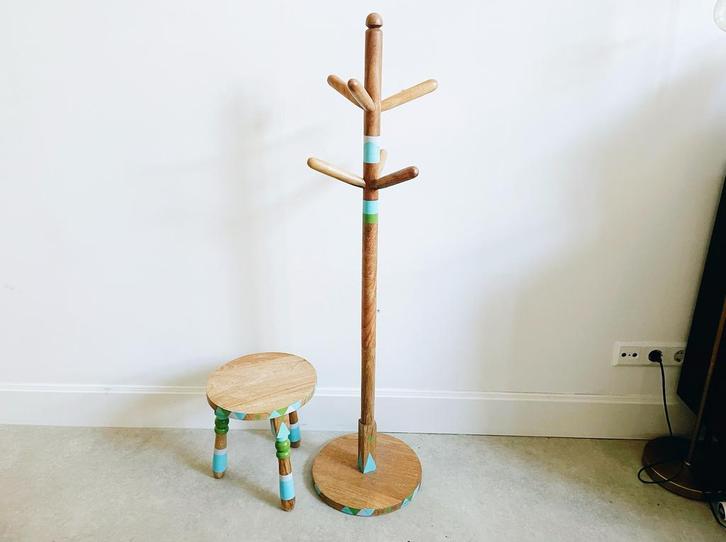 Zara Home kids kapstok bijzettafel kinderkamer hout, Kinderen en Baby's, Kinderkamer | Overige Meubels, Gebruikt, Overige typen