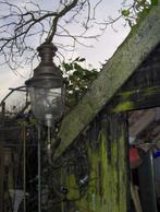 Grote exclusieve bronzen lantaarn buitenlamp onderdelen enz, Ophalen, Gebruikt, Staande lamp, Netvoeding