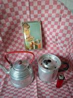 Aluminium speelgoed theepot/ketel en melkkoker 50e jaren, Ophalen of Verzenden