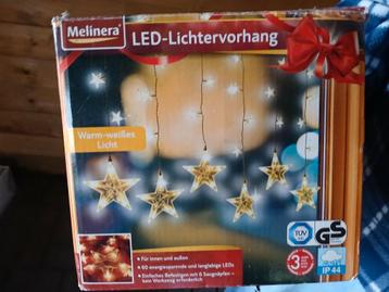 kerst  raamverlichting gordijn met sterren beschikbaar voor biedingen